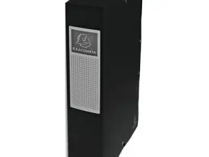 BOÎTE CLASSEMENT EXACOMPTA EXABOX CARTE LUSTRÉE 7/10E A4+ 25X33CM DOS 6CM COLORIS NOIR