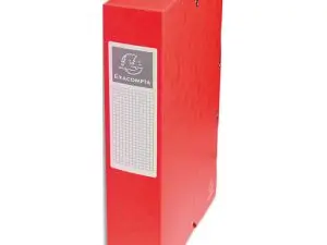 BOÎTE CLASSEMENT EXACOMPTA EXABOX CARTE LUSTRÉE 7/10E A4+ 25X33CM DOS 6CM COLORIS ROUGE