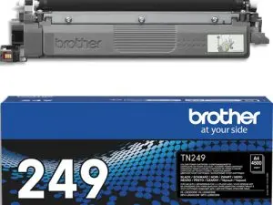 TONER LASER BROTHER TN249BK HAUTE CAPACITE 4500P COLORIS  NOIR