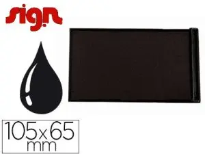 RECHARGE SIGN POUR TAMPON ENCREUR 105X65MM COLORIS NOIR