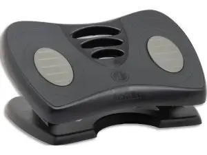 REPOSE-PIEDS UNILUX NYMPHEA ABS PATINS ANTIDÉRAPANTS INCLINABLE HAUTEUR RÉGLABLE 42X32CM