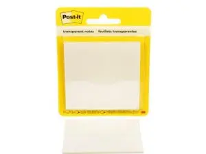 BLOC-NOTES POST-IT 73X73MM 36F REPOSITIONNABLES COLORIS TRANSPARENT