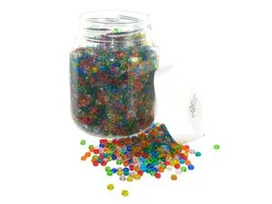 PERLE ROCAILLE TRANSPARENTE DIAMÈTRE 5MM BOCAL 500G