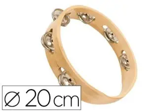 COURONNE DE CYMBALETTES ÉDITIONS FUZEAU BOIS NATUREL 6 PAIRES CYMBALETTES DIAMÈTRE 20CM