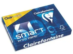 PAPIER CLAIREFONTAINE SMART PRINT A4 60G/M2 GROS TIRAGE BLANCHEUR 168 OPACITÉ 87 RIGIDITÉ 70 500 FEUILLES
