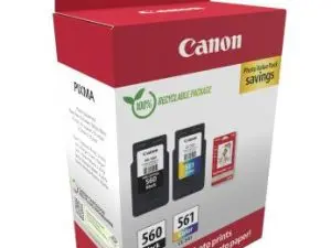 CARTOUCHE CANON ORIGINAL PG-560/CL-561 PACK 2 UNITES NOIR + CYAN-MAGENTA-JAUNE