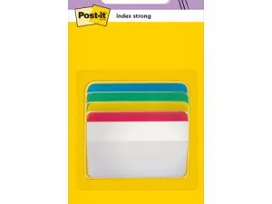 MARQUE-PAGES POST-IT INDEX RIGIDE 50,8X38MM COLORIS ASSORTIS 24F