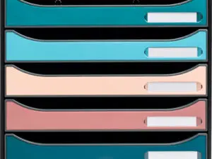 MODULE CLASSEMENT EXACOMPTA BIG BOX PLUS SKANDI 5 TIROIRS COLORIS ASSORTIS