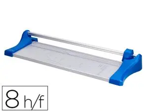 ROGNEUSE Q-CONNECT A3 10F BASE ACIER LAME ROTATIVE AIG  UISÉE AUTOMATIQUE TABLE IMPRIMÉE GUIDE ANGLE 440X157MM