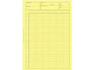 BLOC AUDIT CONTRÔLE INTERNE ELVE 80 PAGES PERFORÉES FORMAT A4 ENCOLLAGE EN TÊTE ADAPTÉ ÉCRITURE CRAYON COLORIS JAUNE