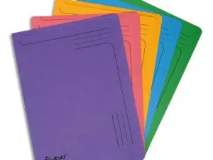 CHEMISE COIN EXACOMPTA FOREVER CARTE RIGIDE RECYCLÉE 290G FORMAT A4 COLORIS ASSORTIS LOT 25 UNITÉS