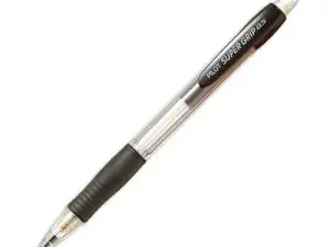 PORTE-MINE PILOT SUPER GRIP 0.5MM AVANCE AUTOMATIQUE CANON RENTRANT GRIP CAOUTCHOUC CORPS ERGONOMIQUE COLORIS NOIR