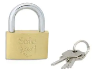 CADENAS SAFETOOL LAITON INCLUS 3 CLÉS 40MM SCD 400271