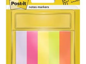 MARQUE-PAGES POST-IT PAPIER NOTES MARKERS 15X50MM COLORIS NÉON LOT 5 BLOCSX100F