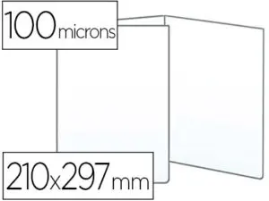 ÉTUI PROTECTION ELBA MULTIPLE PVC CRISTAL 15/100E A4 210X297MM OUVERTURE INTÉRIEURE 3 VOLETS 6 FACES VISIBLES
