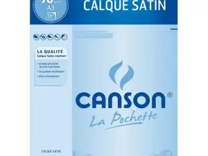 PAPIER CALQUE CANSON CRAYON ENCRE DESSIN INDUSTRIEL 70/75G A3 420X297MM POCHETTE 10F