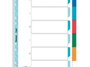 INTERCALAIRE OXFORD POLYPROPYLÈNE 12/100E 6 POSITIONS A4 210X297MM