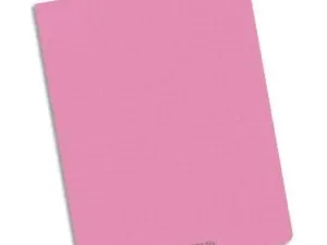 CAHIER PIQUÉ CONQUÉRANT CLASSIQUE COUVERTURE POLYPROPYLÈNE RIGIDE TRANSPARENTE 17X22CM 96 PAGES 90G SÉYÈS COLORIS ROSE