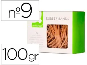 BRACELET CAOUTCHOUC Q-CONNECT N.9 90X2MM BOÎTE FENÊTRE 100G