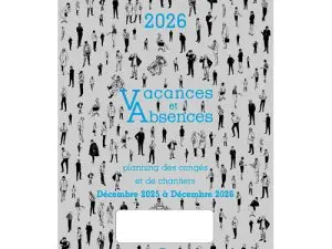 PLANNING CONGÉS DU PERSONNEL EXACOMPTA POUR SOCIÉTÉS MINIMUM 5 PERSONNES 13 MOIS DÉCEMBRE/DÉCEMBRE