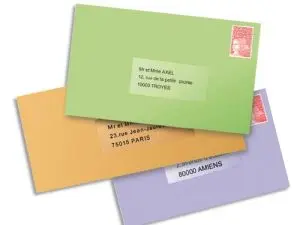 ETIQUETTE AUTOCOLLANTE AVERY ADRESSE JET ENCRE TRANSPARENT 210 X 297MM BOITE DE 25