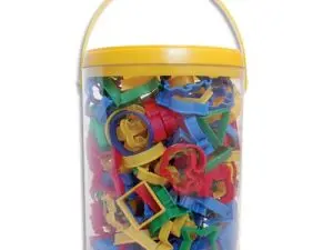 EMPORTE-PIÈCES MAXI-SEAU 100 ANIMAUX 50 FORMES GÉOMÉTRIQUES 156 UNITÉS