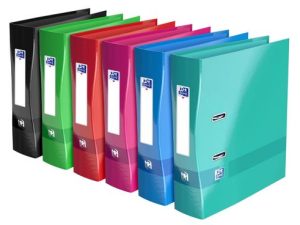 CLASSEUR LEVIER OXFORD COLOR LIFE TAILLE XL 318X290MM DOS 80MM COMPRESSEUR MÉTAL COLORIS  ASSORTIS