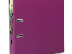 CLASSEUR LEVIER EXACOMPTA PREM'TOUCH POLYPROPYLÈNE A4+ 32X30CM DOS 8CM BOUTON POUSSOIR COLORIS FUCHSIA