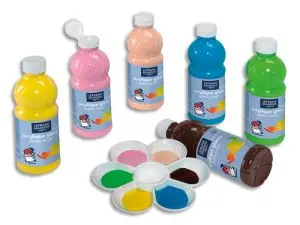 PEINTURE ACRYLIQUE LEFRANC BOURGEOIS GLOSSY FLUIDE BRILLANTE INDÉLÉBILE MULTI-SUPPORTS ASSORTIMENT 6 FLACONS 500ML