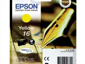 CARTOUCHE EPSON T1624 JET D'ENCRE C13T16244010 COULEUR JAUNE 165P