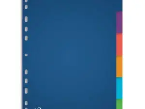 INTERCALAIRE OXFORD POLYPROPYLÈNE COLOR LIFE 6 POSITIONS A4+ 212X310MM RÉUTILISABLE PERFORATION INDÉCHIRABLE TRANSLUCIDE