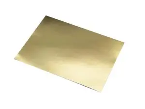 LOT DE 10 FEUILLES CARTONÉES METALLISEE 500X650MM 225G COLORIS OR