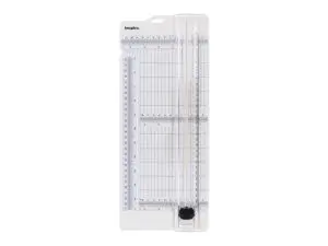 CISAILLE INNSPIRO PAPIER A4 11X30CM REGLE DEPLIABLE       CAPACITE COUPE 6F GRILLE      GRADUEE TRANSPARENTE