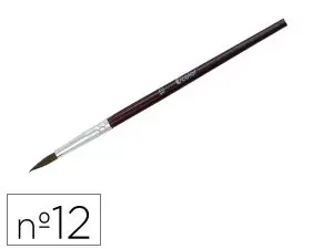 PINCEAU O'COLOR POILS PONEY Nº12 IDEAL GOUACHE ET AQUARELLE VIROLE ALUMINIUM MANCHE BOISLAQUE LOT 10 UNITES