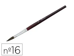 PINCEAU O'COLOR POILS PONEY Nº16 IDEAL GOUACHE ET AQUARELLE VIROLE ALUMINIUM MANCHE BOISLAQUE LOT 10 UNITES