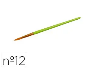 PINCEAU O'COLOR POILS SYNTHETIQUE Nº12 NYLON SOUPLES NERVEUXVIROLE ALUMINIUM MANCHE BOIS LAQUE LOT 10 UNITES