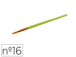 PINCEAU O'COLOR POILS SYNTHETIQUE Nº16 NYLON SOUPLES NERVEUXVIROLE ALUMINIUM MANCHE BOIS LAQUE LOT 10 UNITES