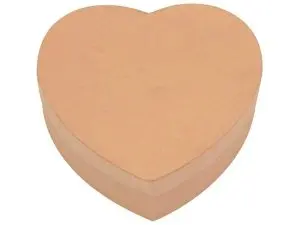 BOITE O'COLOR CARTON A DECORER FORME COEUR 9X5CM LOT 10 UNITES