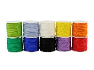 CORDELETTE O'COLOR DIAMETRE 1,5MM LONGUEUR 20M COLORIS    ASSORTIS LOT 10 BOBINES