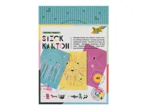 CARTON A BRODER FOLIA ANIMAUX 175X245MM DIFFERENTS MODELES  COLORIS ASSORTIS PAQUET 40    UNITES