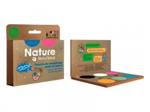 MAQUILLAGE GRIM'TOUT NATURE WOW A L'EAU PALETTE 6 GODETS  3,2GR COLORIS ASSORTIS + 1    PINCEAU