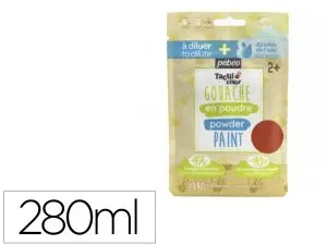 GOUACHE PEBEO TACTILCOLOR POUDRE A DILUER 2 EN 1        GOUACHE DOIGT 280ML GOUACHE   LIQUIDE 500ML COLORIS ORANGE