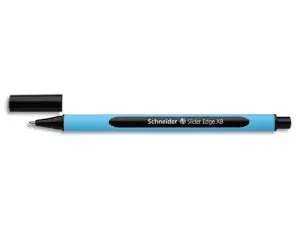 STYLO-BILLE SCHNEIDER SLIDER EDGE ÉCRITURE LARGE 1MM CORPS TRIANGULAIRE CAOUTCHOUC VISCOGLIDE NOIR