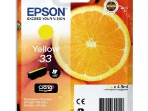CARTOUCHE EPSON T3344 JET D'ENCRE ORANGE CLARIA COULEUR JAUNE