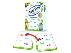 JEU INTERDACTA TAM TAM SYLLABES 42 CARTES + 1 REGLE DU JEU