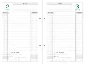 RECHARGE CLASSEUR EXACOMPTA CAISSE PERPÉTUEL 160X240MM