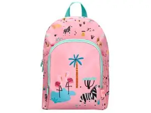 SAC A DOS LIDERPAPEL BABY SAFARI MOTIF ZEBRE            330X100X250MM COLORIS ROSE