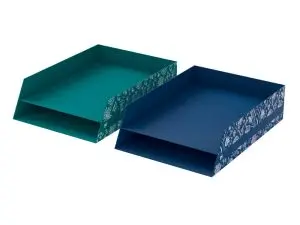 CORBEILLE A COURRIER OXFORD ROMANCE 2 NIVEAUX COLORIS     ASSORTIS