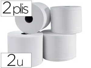 ESSUIE-MAINS COLDIS 2 PLIS 24X21CM OUATE BLANCHE ÉCOLABEL CONTACT ALIMENTAIRE SANS TRAITEMENT CHLORÉ BOBINE LOT DE 2U