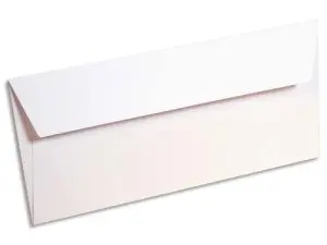 ENVELOPPE CLAIREFONTAINE POLLEN 110X220MM 120G COLORIS BLANC ÉTUI 20 UNITÉS